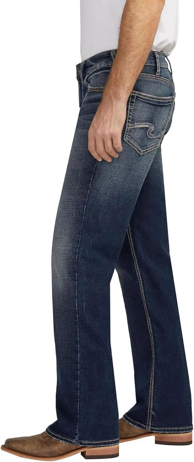 Silver Jeans Co. Men's Zac Relaxed Fit Straight Leg Denim Jeans