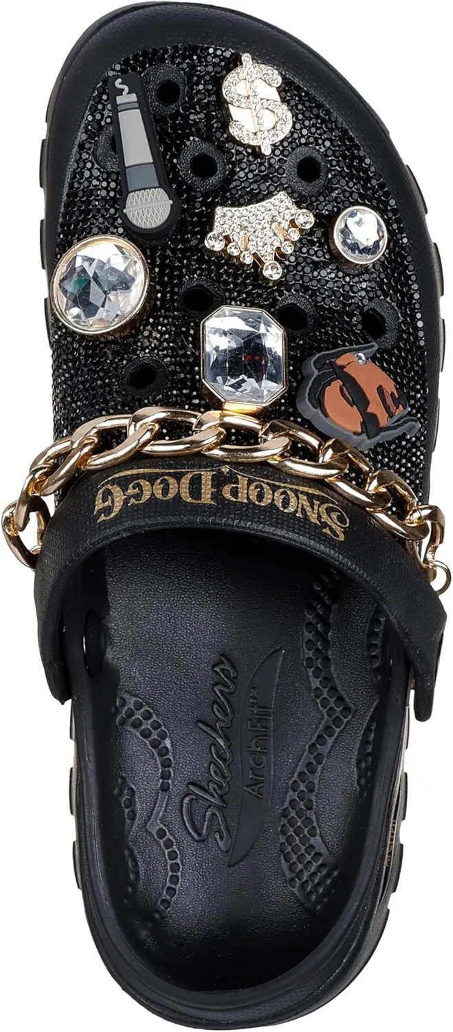 Skechers Women's Snoop Dogg: Arch Fit Footsteps-Rolling N Gold Clog
