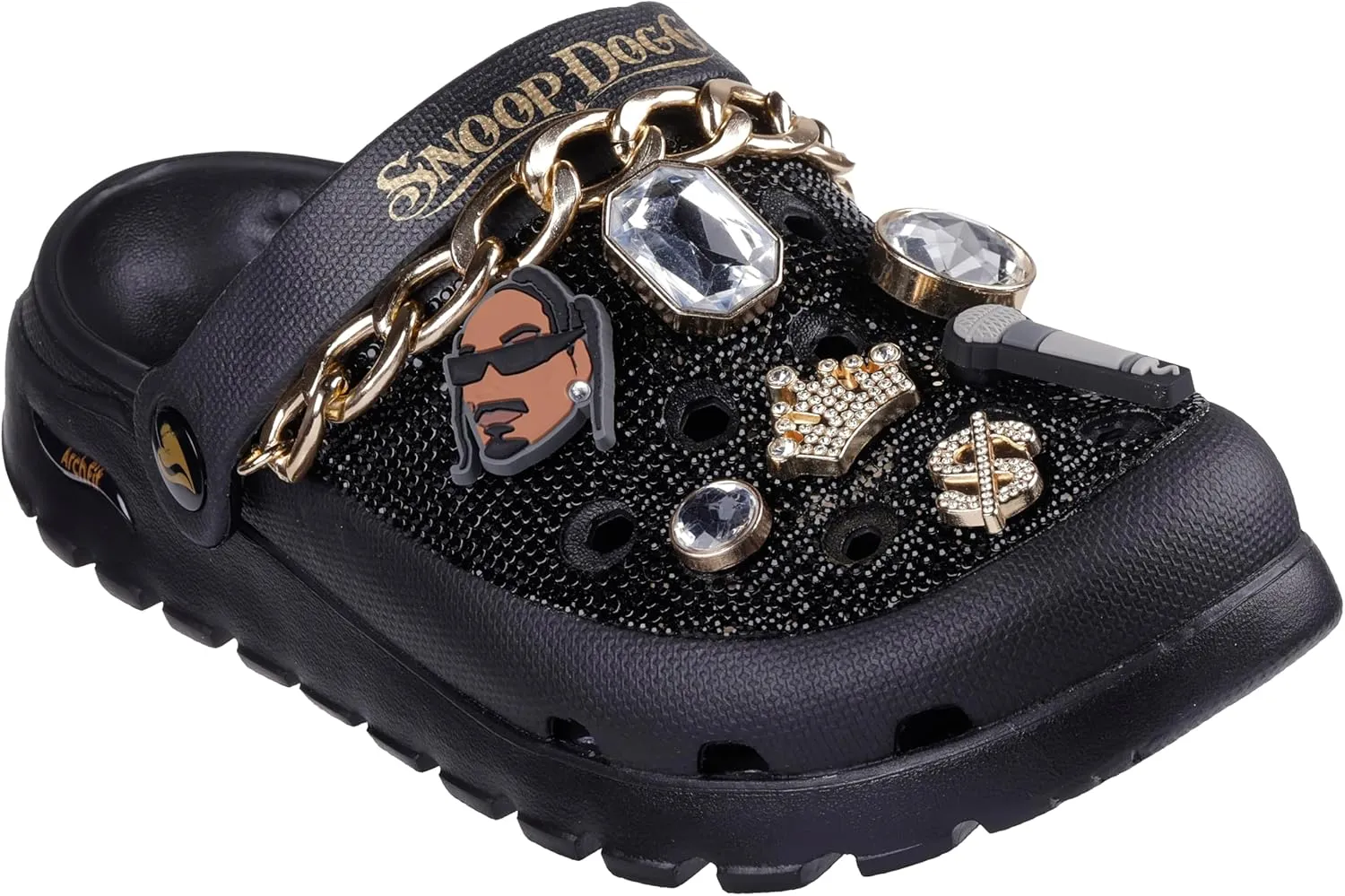 Skechers Women's Snoop Dogg: Arch Fit Footsteps-Rolling N Gold Clog