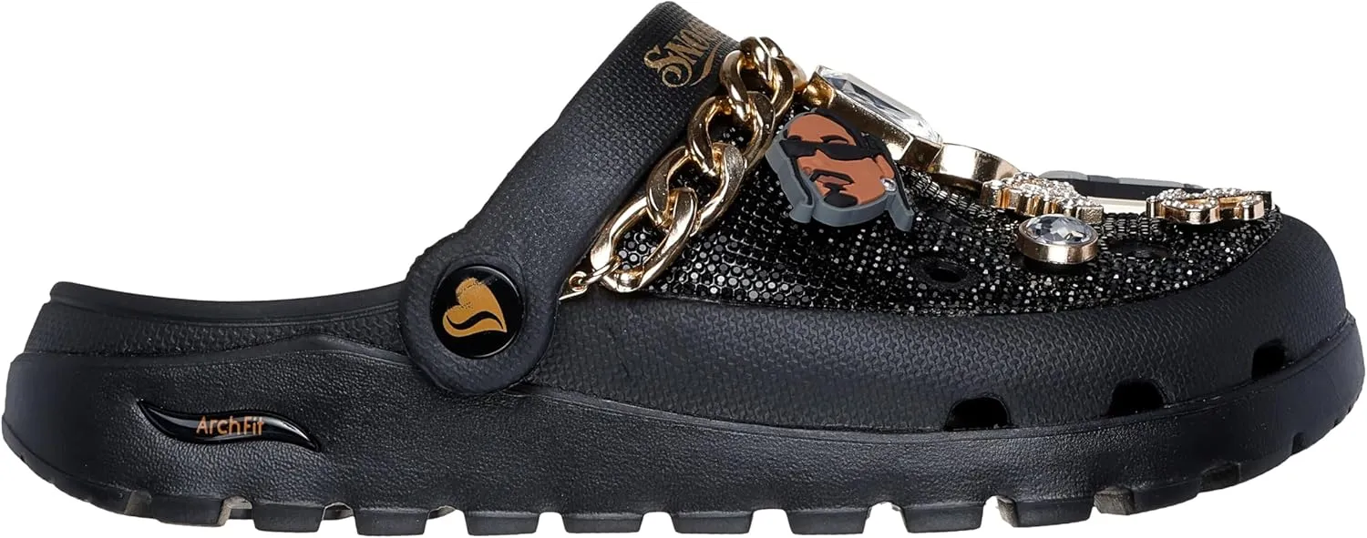 Skechers Women's Snoop Dogg: Arch Fit Footsteps-Rolling N Gold Clog