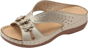 Slip On Dressy Summer Comfortable Slides Sandals Lightweight Memory Foam Platform Shoes Womens Casual Sandals