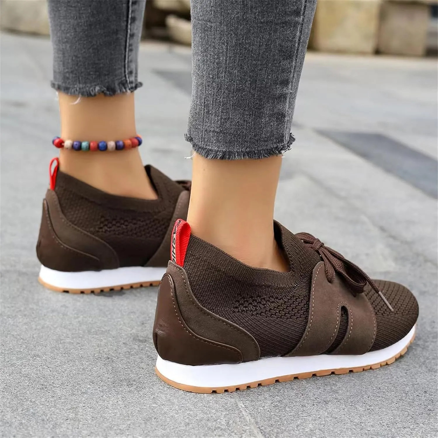 Slip On Sneakers Women Arch Support Walking Shoes Lightweight Casual Athletic Comfort Fashion Tennis Running Sneakers
