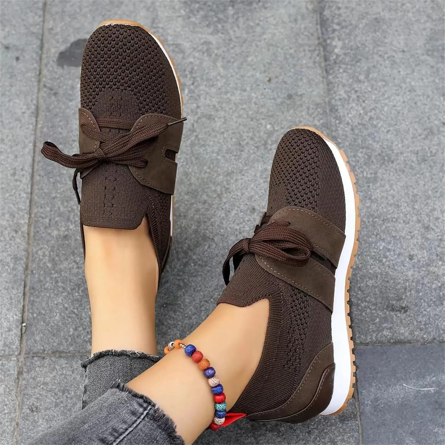 Slip On Sneakers Women Arch Support Walking Shoes Lightweight Casual Athletic Comfort Fashion Tennis Running Sneakers