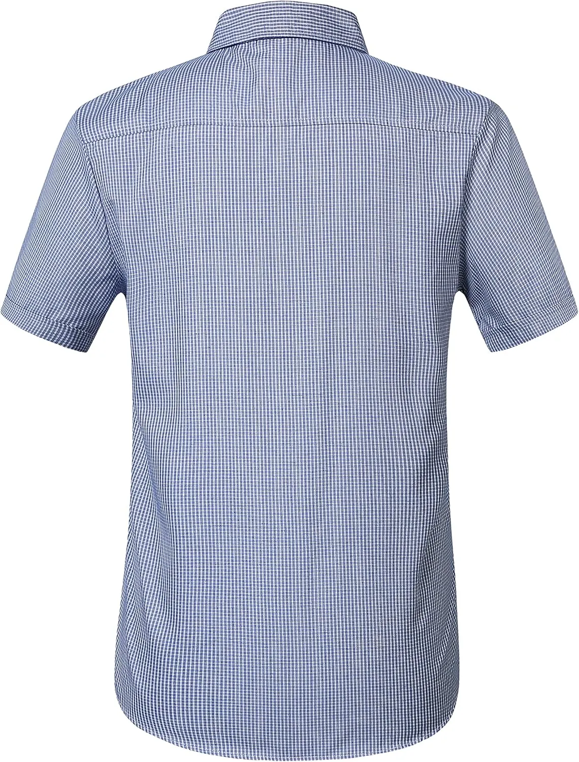 SSLR Mens Short Sleeve Button Down Shirts Casual Striped Plaid Shirts Dress Shirts for Men