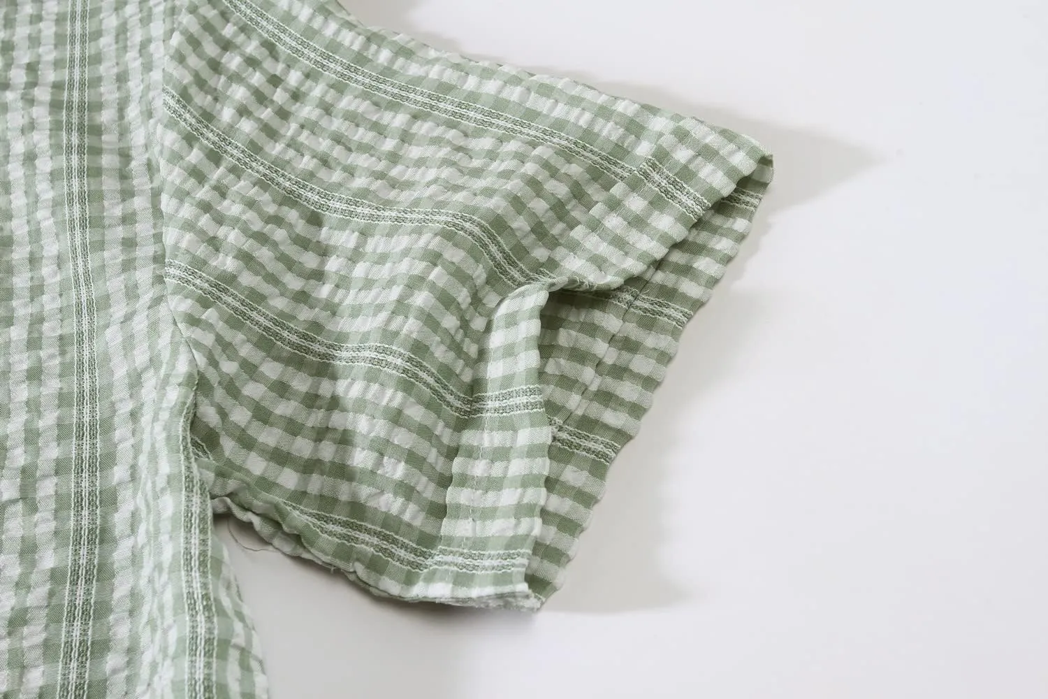 SSLR Mens Short Sleeve Button Down Shirts Casual Striped Plaid Shirts Dress Shirts for Men