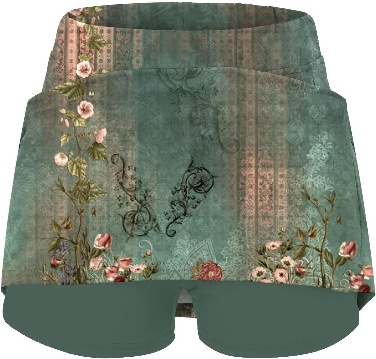 Summer Skirt Shorts for Women Plus Size Skort for Women Ladies Culottes Athletic Skirts with Pockets Tummy Control