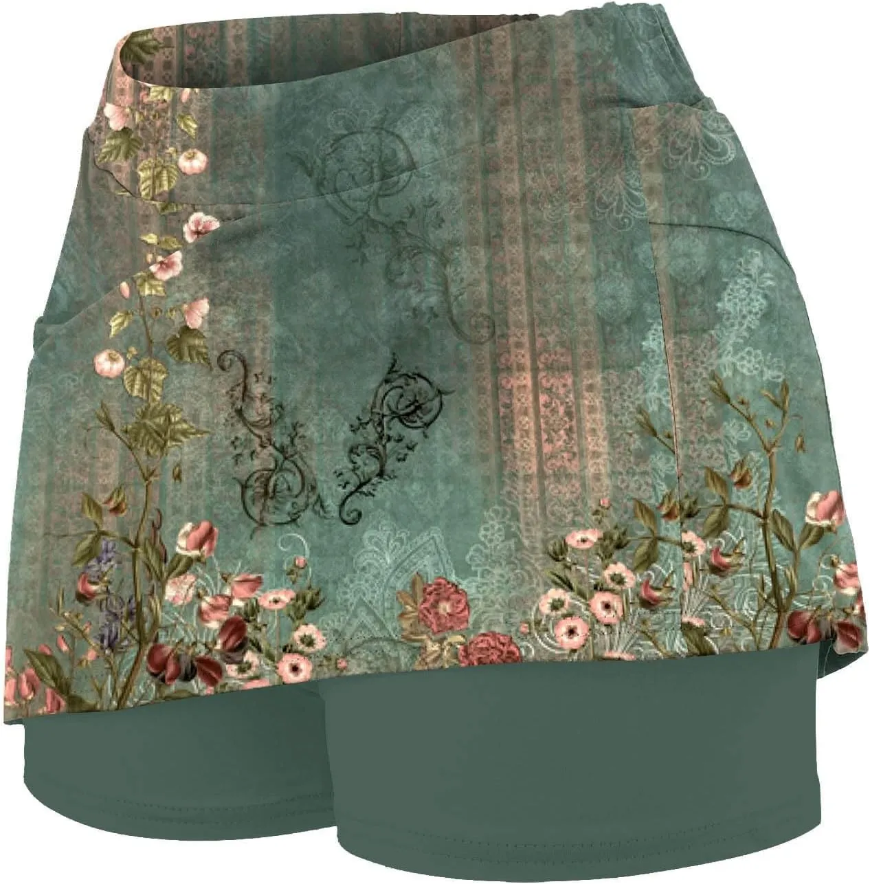 Summer Skirt Shorts for Women Plus Size Skort for Women Ladies Culottes Athletic Skirts with Pockets Tummy Control