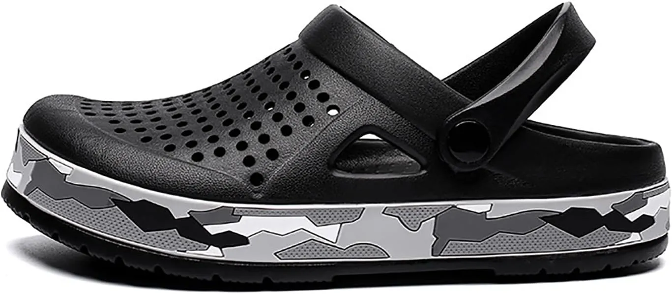 Sunporx Men's and Women's Garden Clogs Shoes with Arch Support Unisex Summer Comfort Slip-on Sandals Outdoor Beach Quick Drying Slippers