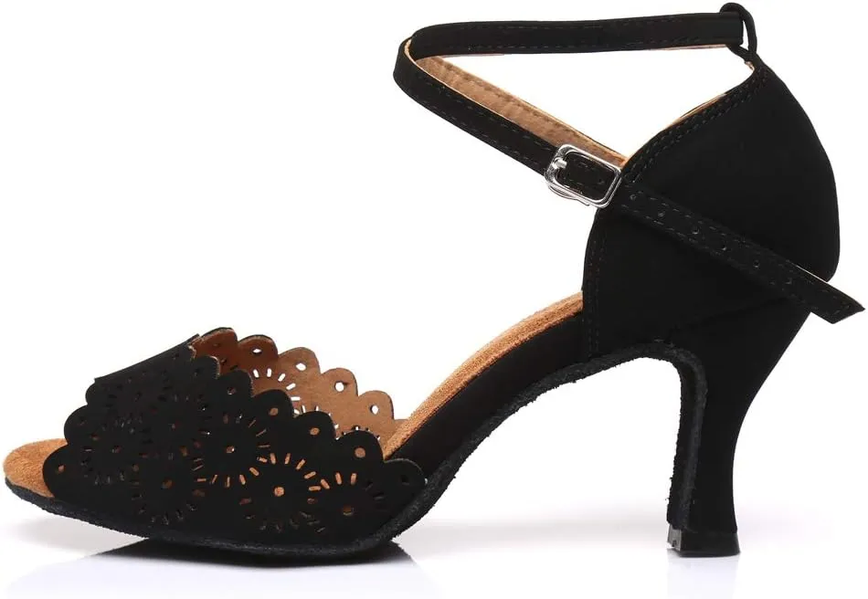 SWDZM Women's Standard Latin Dance Shoes,Salsa,Performance,Dancing Shoes Ballroom Model-L298