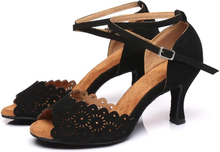 SWDZM Women's Standard Latin Dance Shoes,Salsa,Performance,Dancing Shoes Ballroom Model-L298