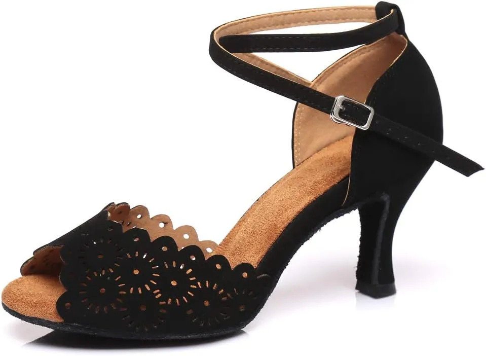 SWDZM Women's Standard Latin Dance Shoes,Salsa,Performance,Dancing Shoes Ballroom Model-L298