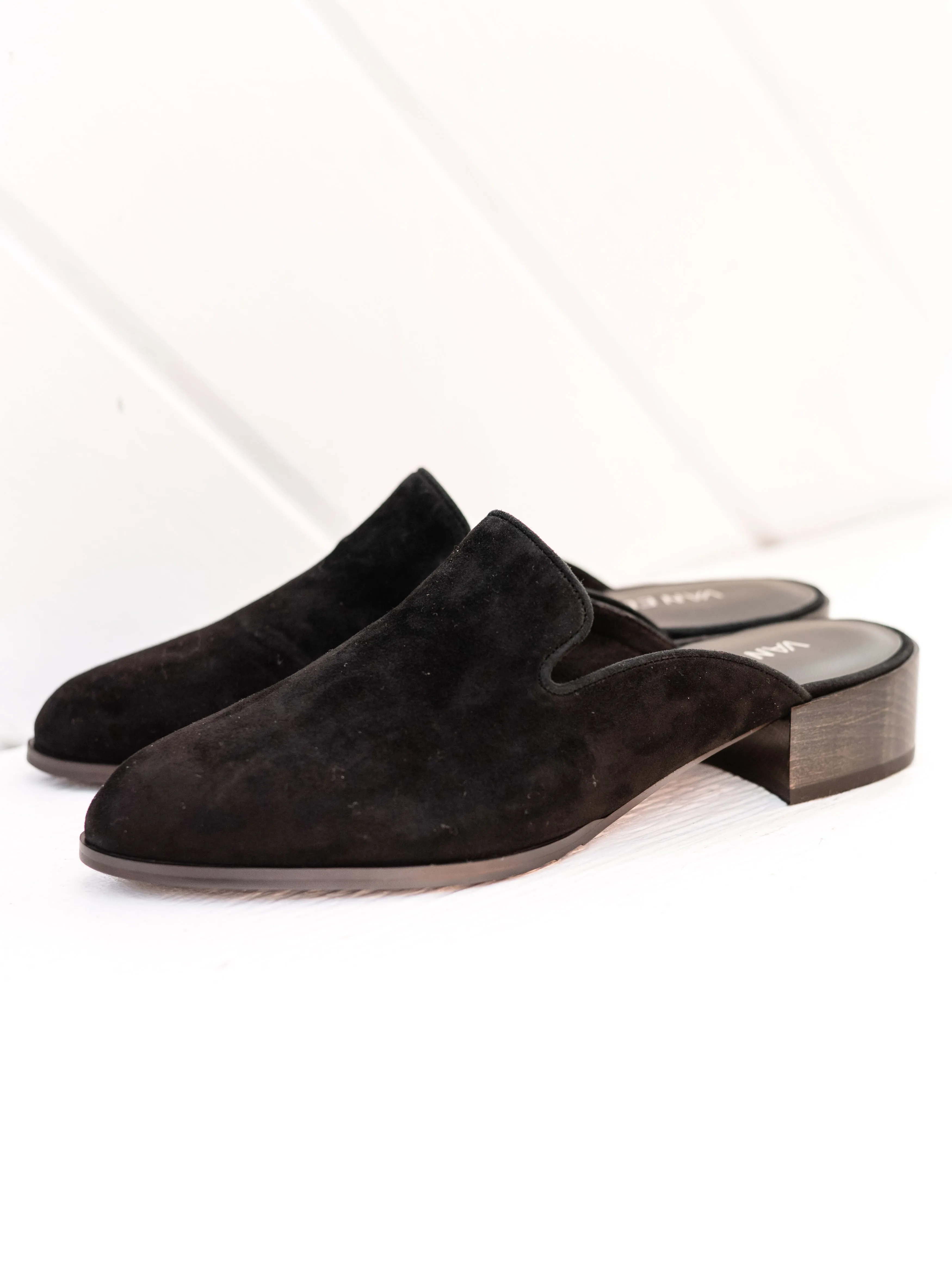 Teja Black Suede by Vaneli