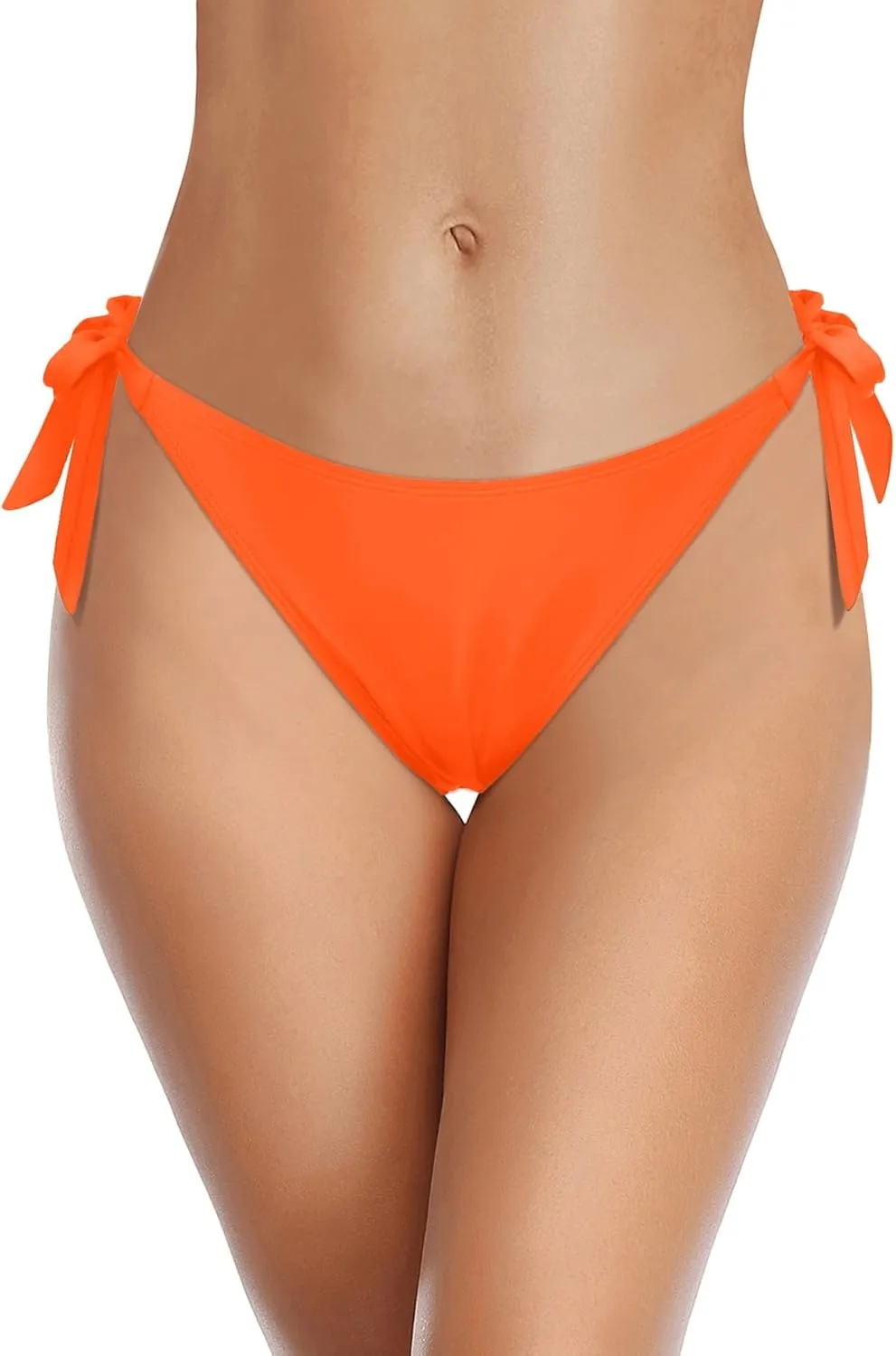 Tempt Me Women Side Tie Bikini Bottoms - String Swim Bottoms Low Rise Bathing Suit Bottoms Cheeky Coverage Swimwear 2025
