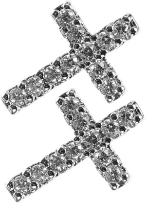 Unique Cross Studs Earrings for Women Minimalist Style Dainty Small Earrings for Daily and Parties