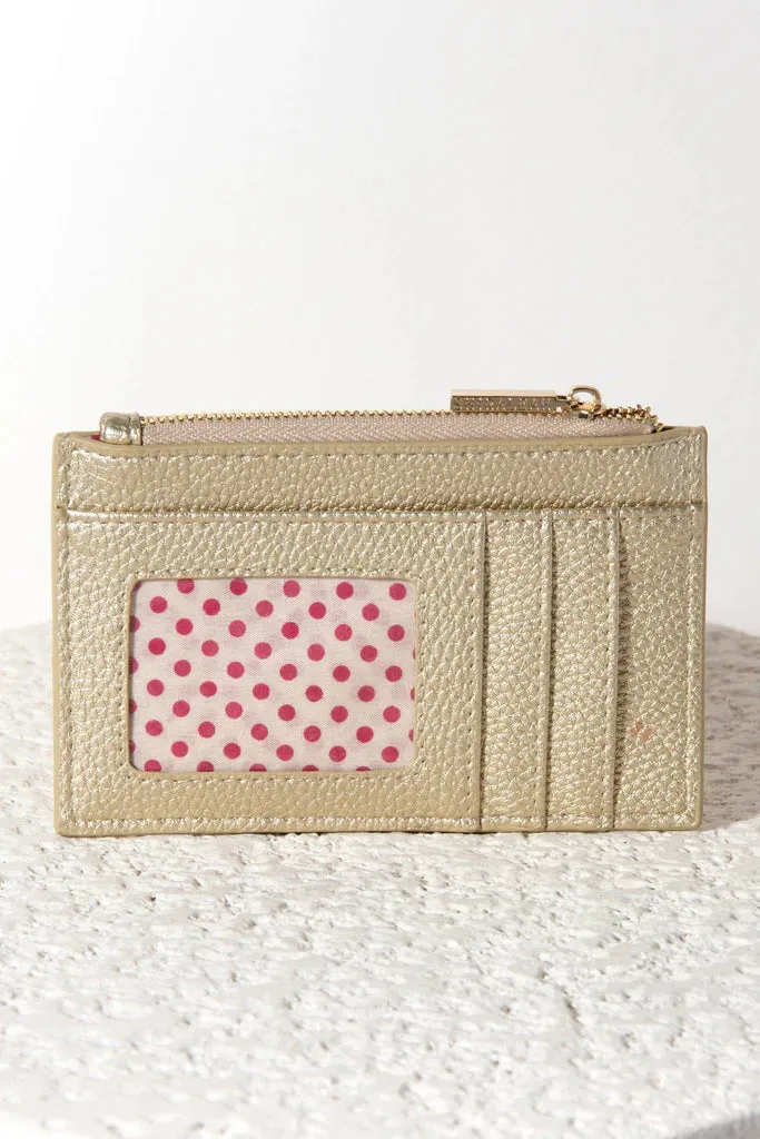 Verona Card Holder Gold by Shiraleah