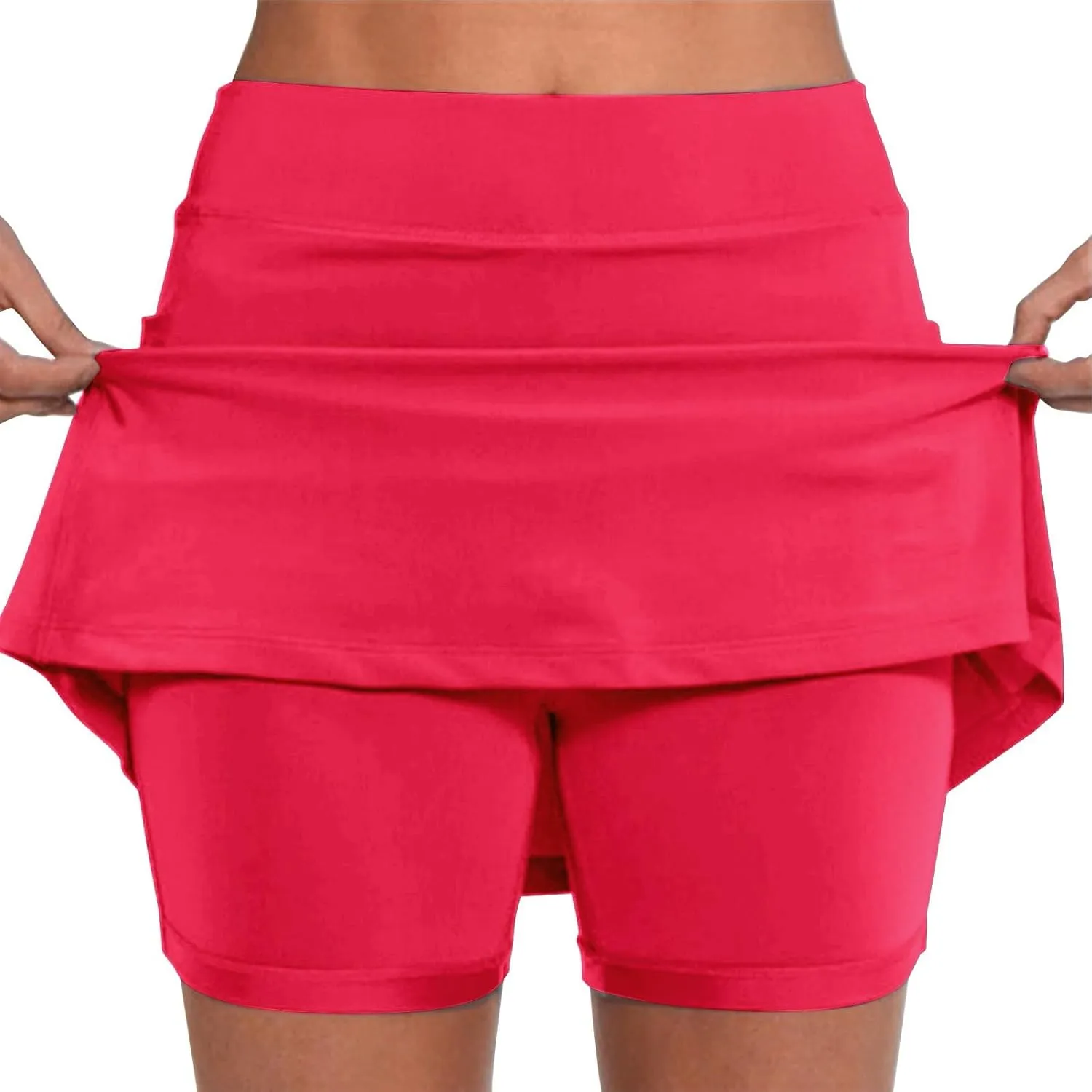 Versatile Skorts for Women, Women's Casual Athlete Tennis Skirts, Sports Lightweight Golf Workout Skort with Pockets