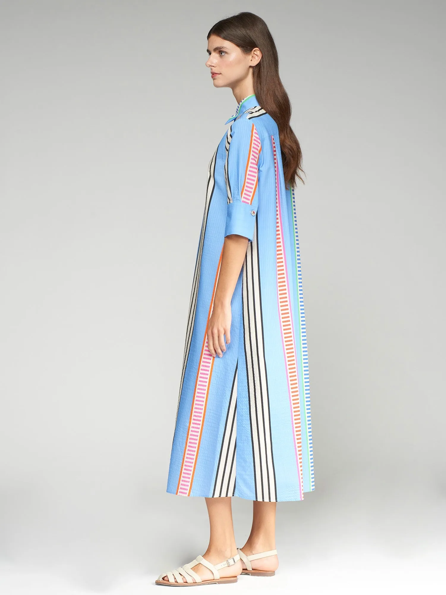 Vilagallo Veizzy Seersucker Dress