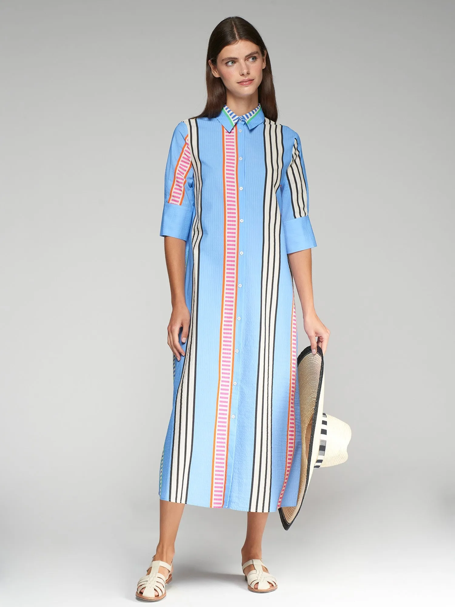 Vilagallo Veizzy Seersucker Dress