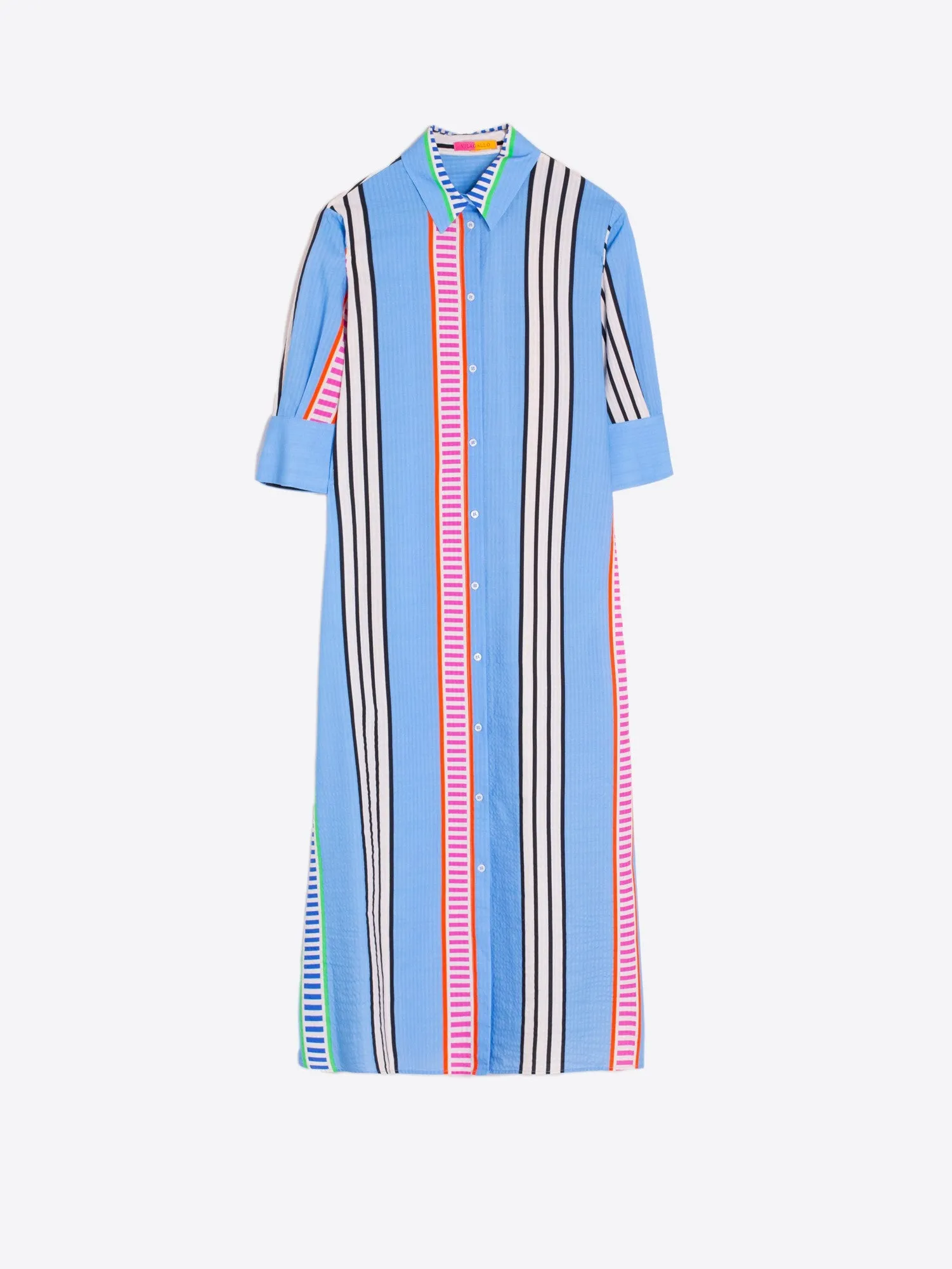 Vilagallo Veizzy Seersucker Dress