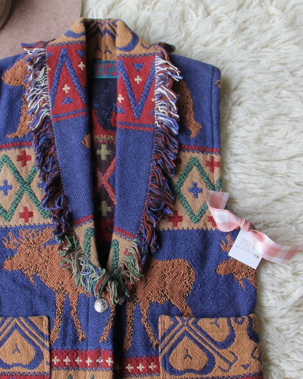 Vintage Country Life Sweater Vest