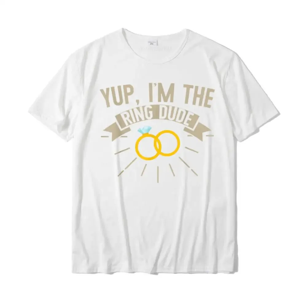 Wedding Shirts Ring Bearer Dude Funny Tees Men Boys Gifts T-Shirt Leisure Cotton Mens Tops Shirt Printed Classic T Shirts