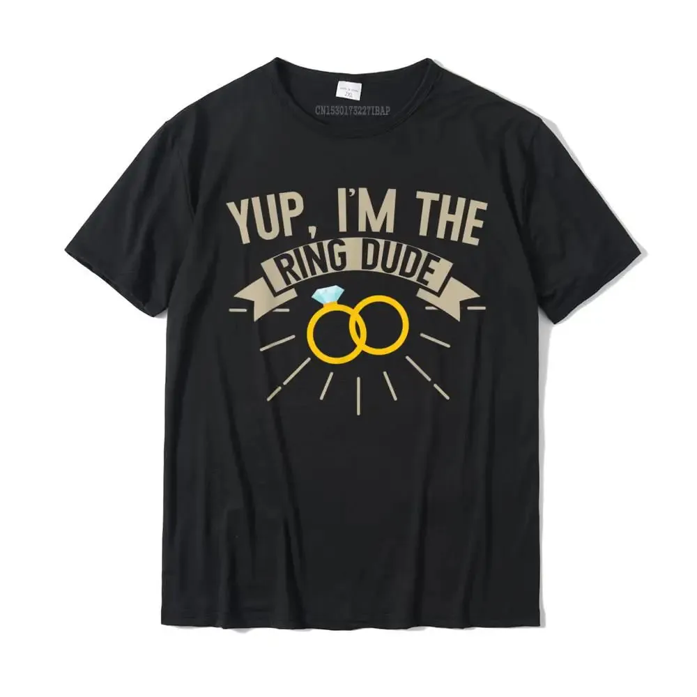 Wedding Shirts Ring Bearer Dude Funny Tees Men Boys Gifts T-Shirt Leisure Cotton Mens Tops Shirt Printed Classic T Shirts