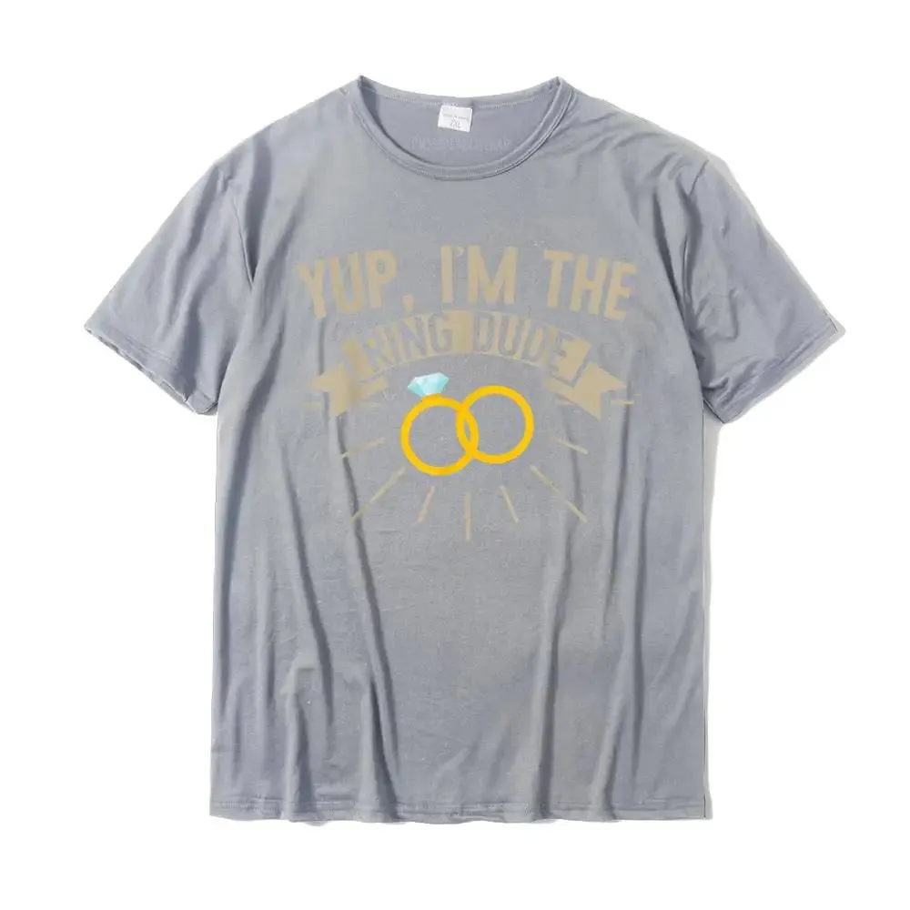 Wedding Shirts Ring Bearer Dude Funny Tees Men Boys Gifts T-Shirt Leisure Cotton Mens Tops Shirt Printed Classic T Shirts