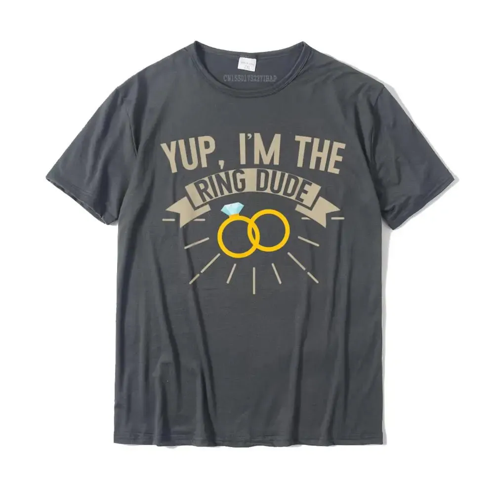 Wedding Shirts Ring Bearer Dude Funny Tees Men Boys Gifts T-Shirt Leisure Cotton Mens Tops Shirt Printed Classic T Shirts