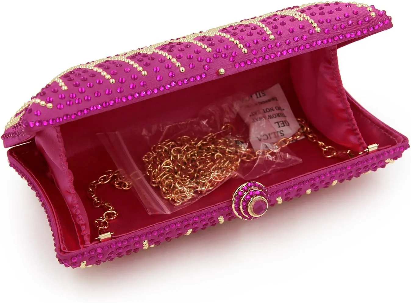 Women and Ladies Handbag Evening Clutch Bag Rhinestones Shoulder Bags for Prom Wedding Party