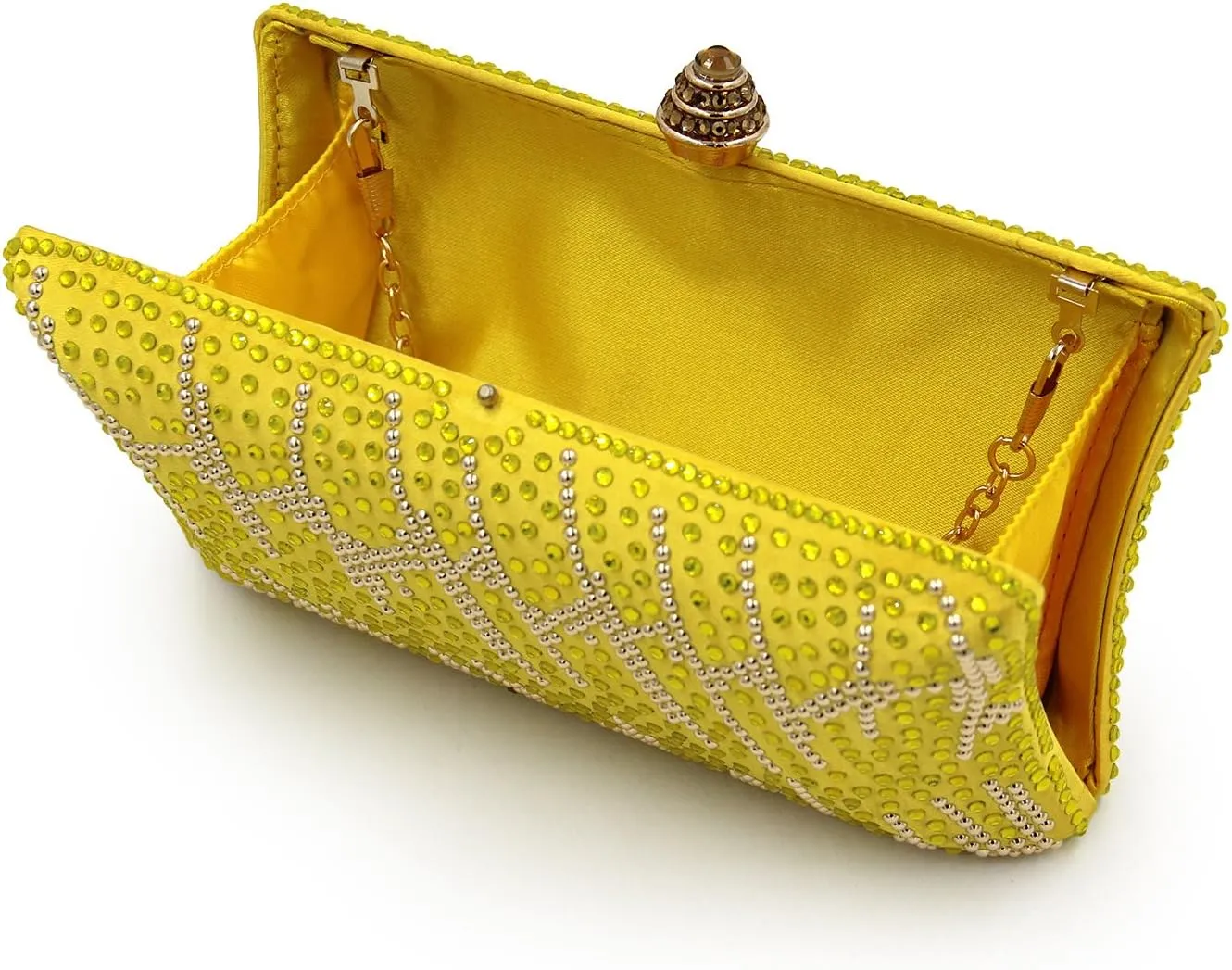 Women and Ladies Handbag Evening Clutch Bag Rhinestones Shoulder Bags for Prom Wedding Party