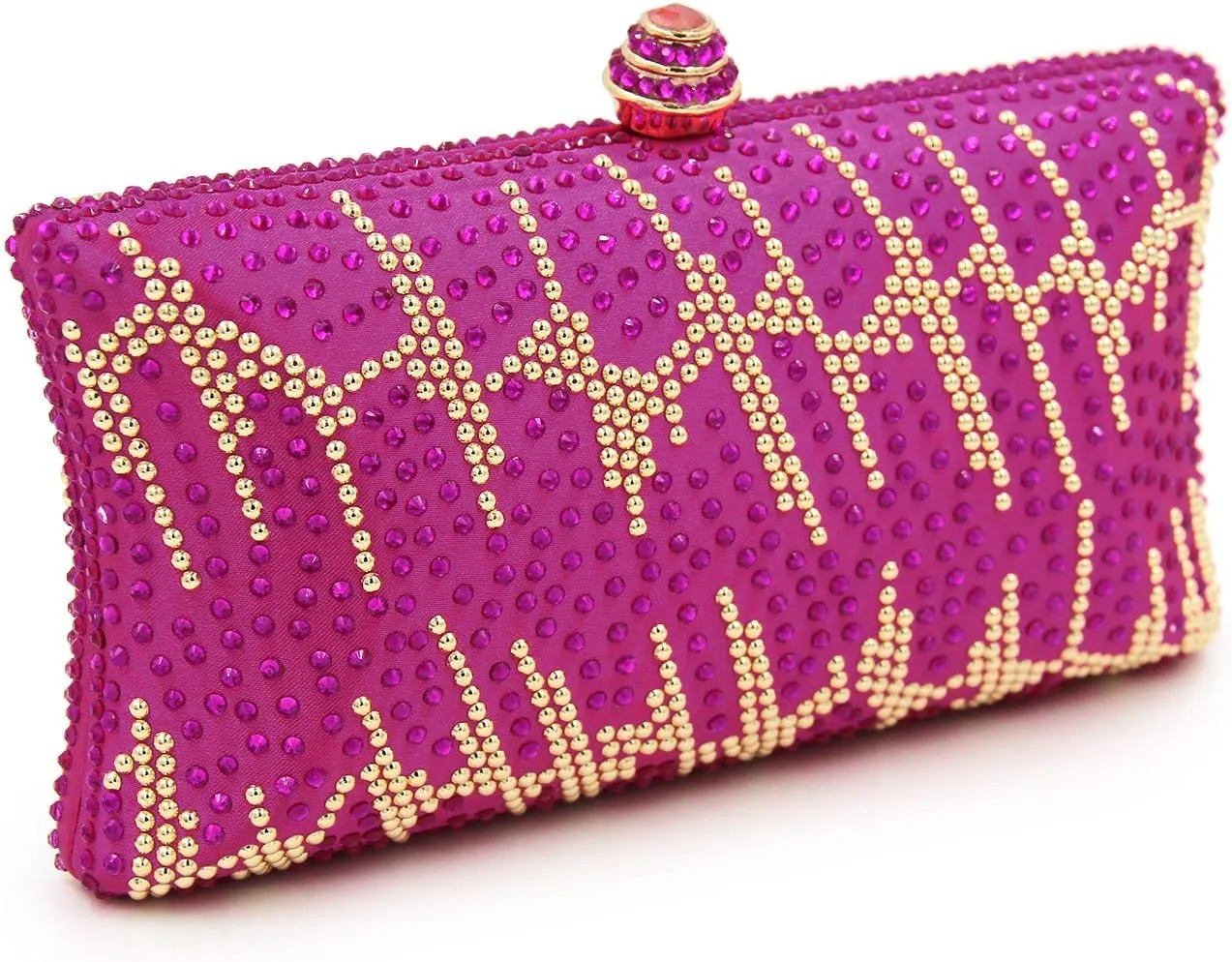 Women and Ladies Handbag Evening Clutch Bag Rhinestones Shoulder Bags for Prom Wedding Party