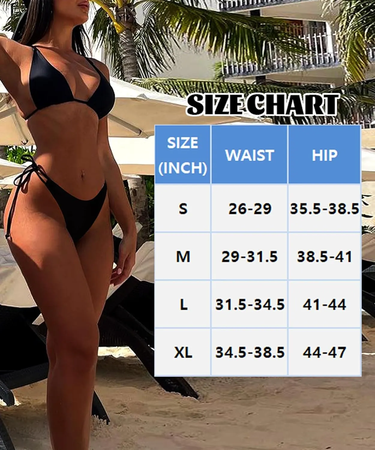 Women Bikini Bottoms Side Tie String Bikini Bottom Low Rise Swimsuit Bathing Suit Bottoms