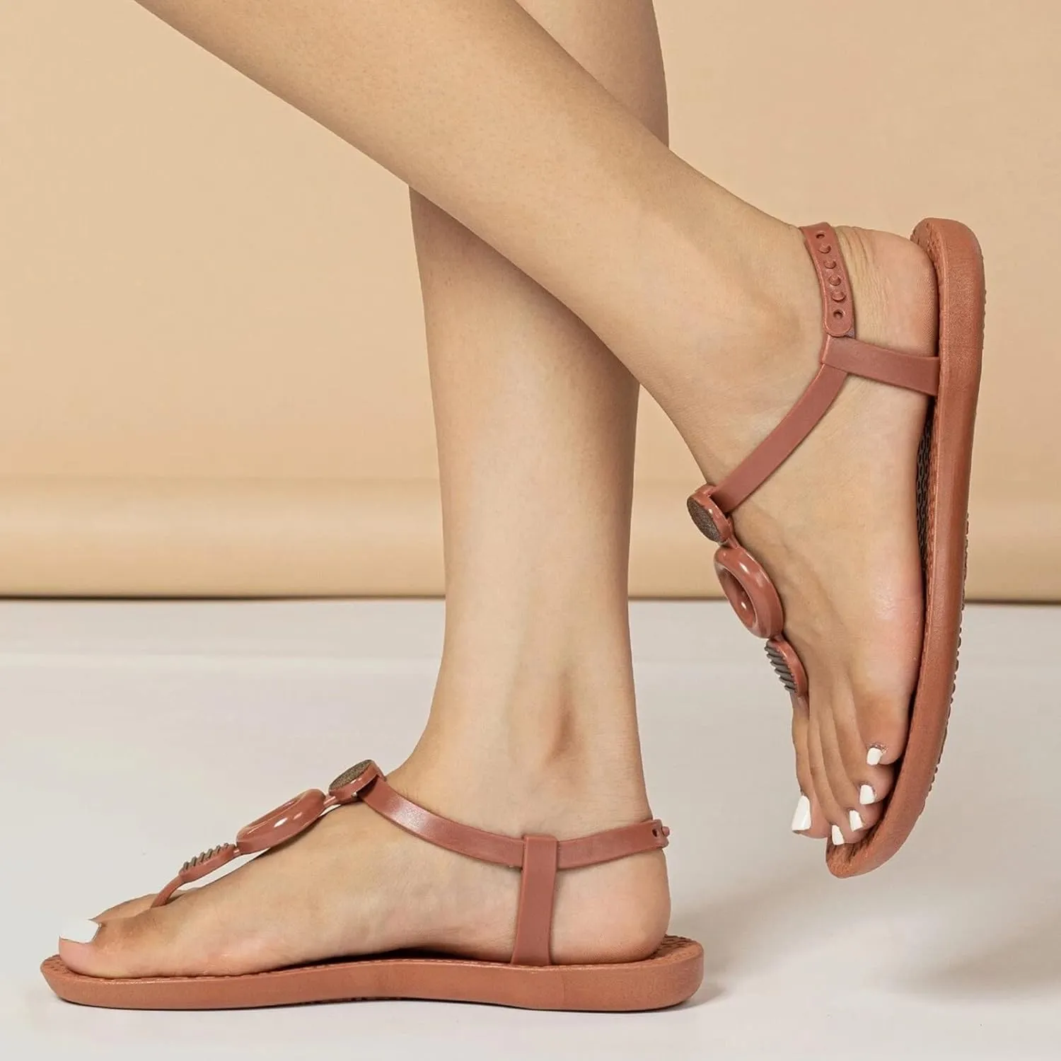 Women Flat Female Summer New Ladies Sandals Open Toe Pure Color Casual Ladies Breathable Beach Sandals Fall Shoes