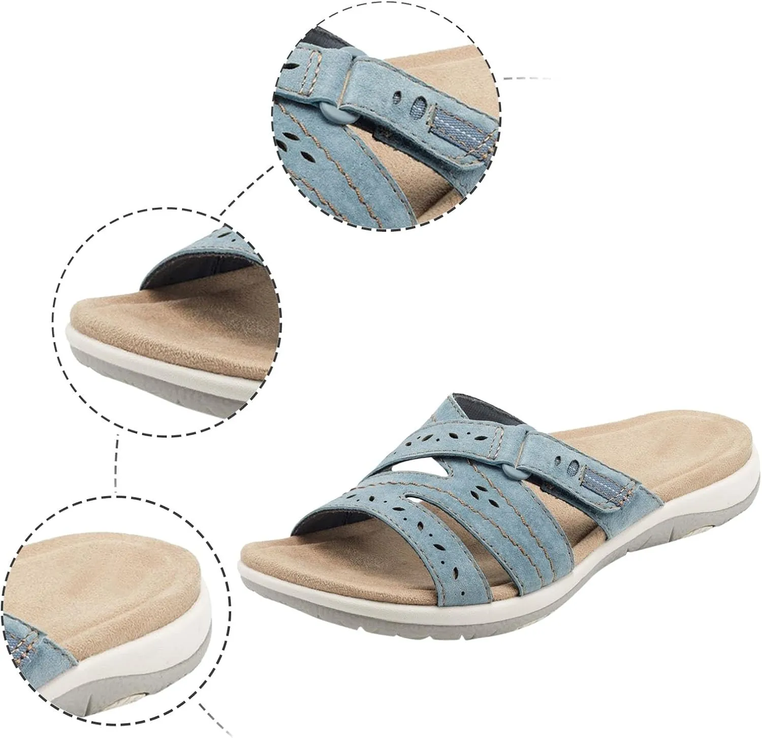 Women Wedge Sandals Dress Sandals for Women Summer Outdoor Camping Walking Beach Vacation for Comfortable Summer Platform Casual Dress Sandal Sandalias Wedges