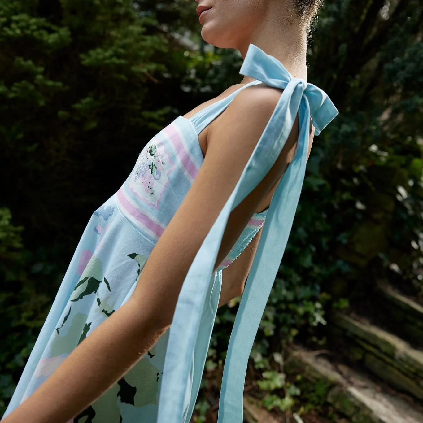 Women Y2k Boho Maxi Dress Vintage Tie Floral Sleeveless Flowy Dress Summer Cutout Beach Vacation Going Out Streetwear