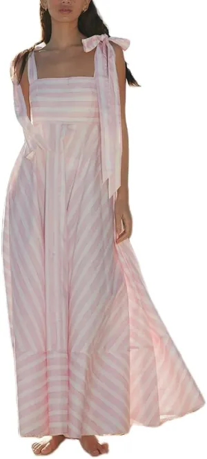 Women Y2k Boho Maxi Dress Vintage Tie Floral Sleeveless Flowy Dress Summer Cutout Beach Vacation Going Out Streetwear