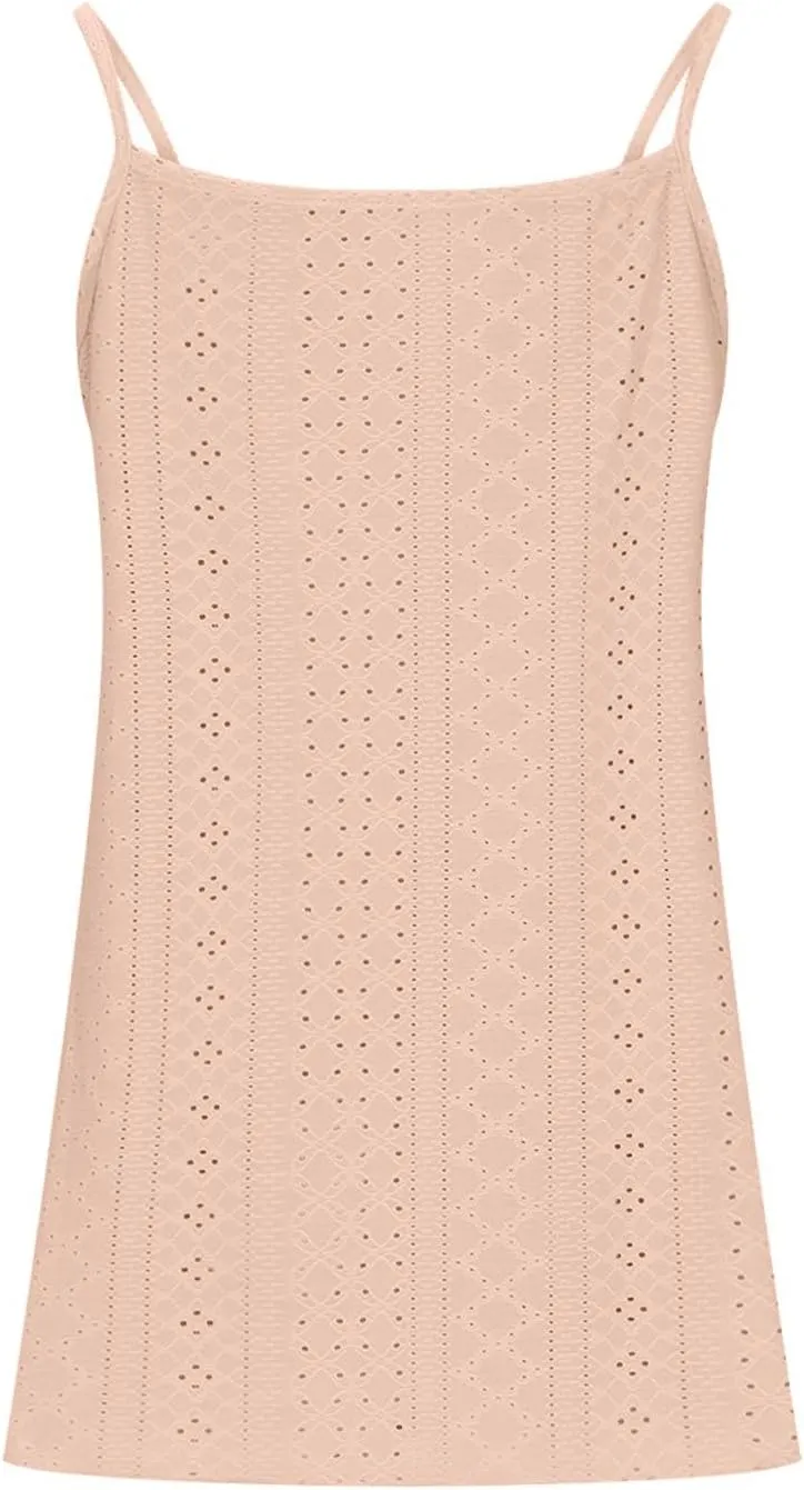 Womens Camisole Tank Tops Loose Fit Spaghetti Strap Camisole Lightweight Tank Top Summer 2025 Vacation Tops