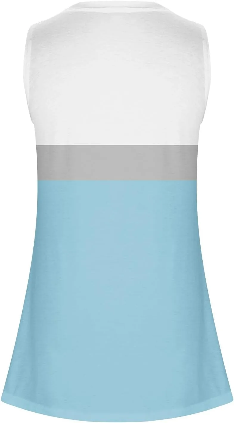 Womens Long Tank Tops Solid Color Baggy Loose Tanks Shirt Plus Size Round Neck Cami Top Summer Curved Hem 2025 Tees