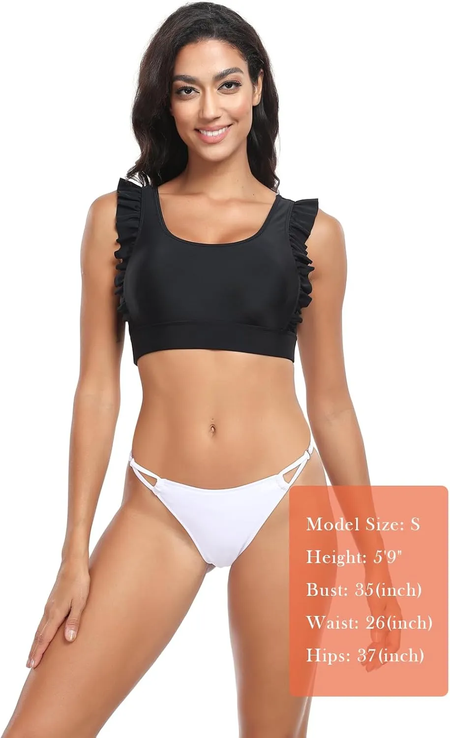 Women's Low Waisted Bikini Bottoms Adjustable Thong Bathing Suit Bottoms
