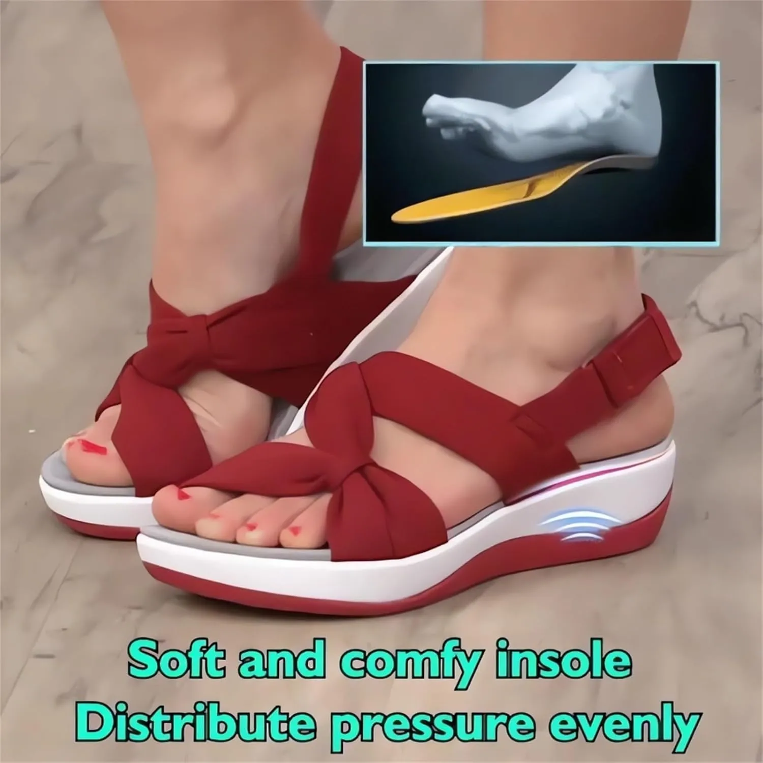 Womens Orthopedic Flats Sport Slippers Ankle Strap Wide Width Arch Support Beach Walking Sandals