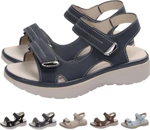 Women's Orthopedic Sandals Comfortable Walking Soft Cushion Foam Sandal Arch Support Shoes Wide Open Toe Shoes