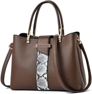 Womens Purses and Handbags PU Leather Shoulder Bag Ladies Designer Top-Handle Satchel Fashion Messenger Tote Bag, Khaki