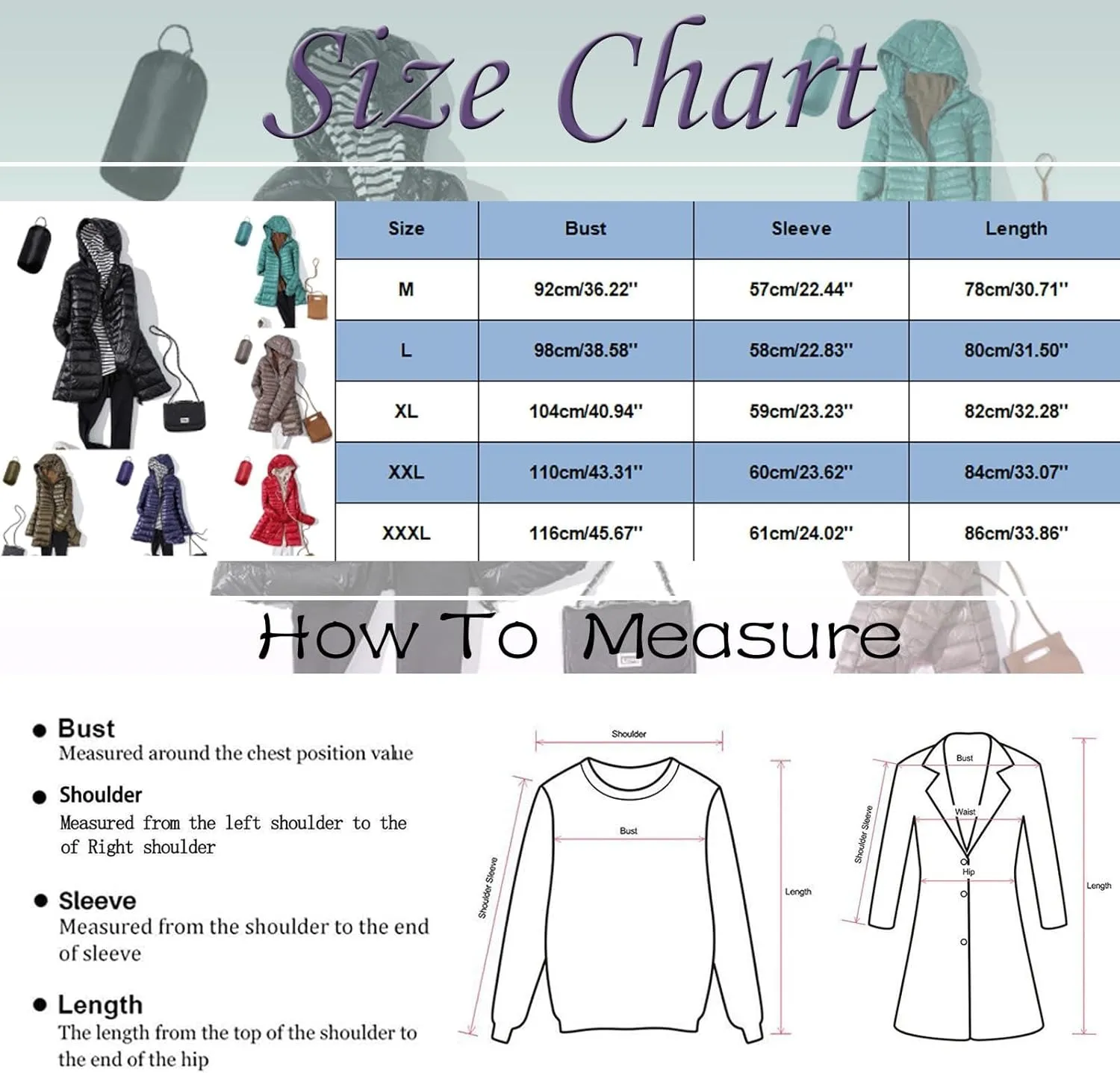 Women's Warm Winter Glossy Down Jacket Ultralight Long Down Outerwear Puffer Jacket Hooded Coat Packable Long-Sleeve with