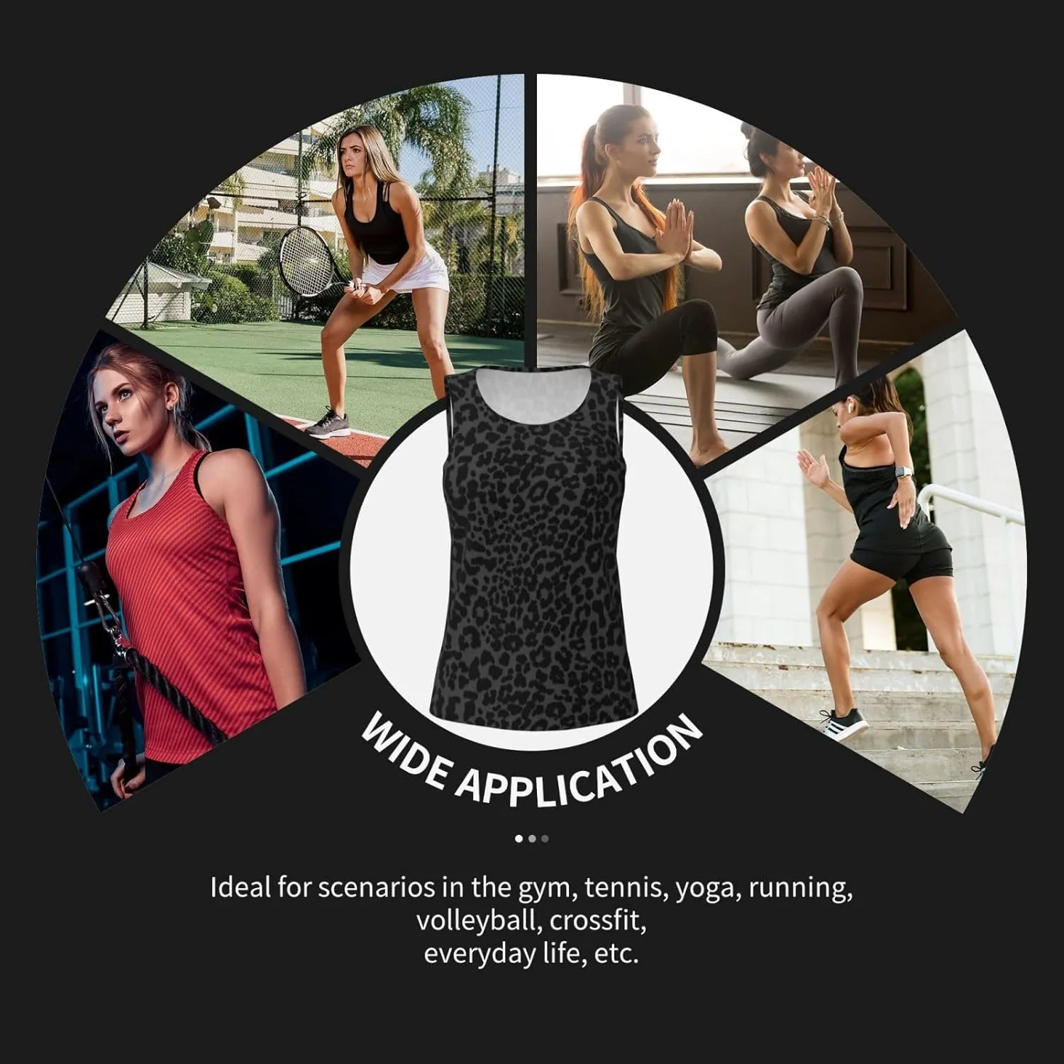 Workout Tops for Women Loose fit Tank Tops for Women Muscle Tank Running Tank Tops