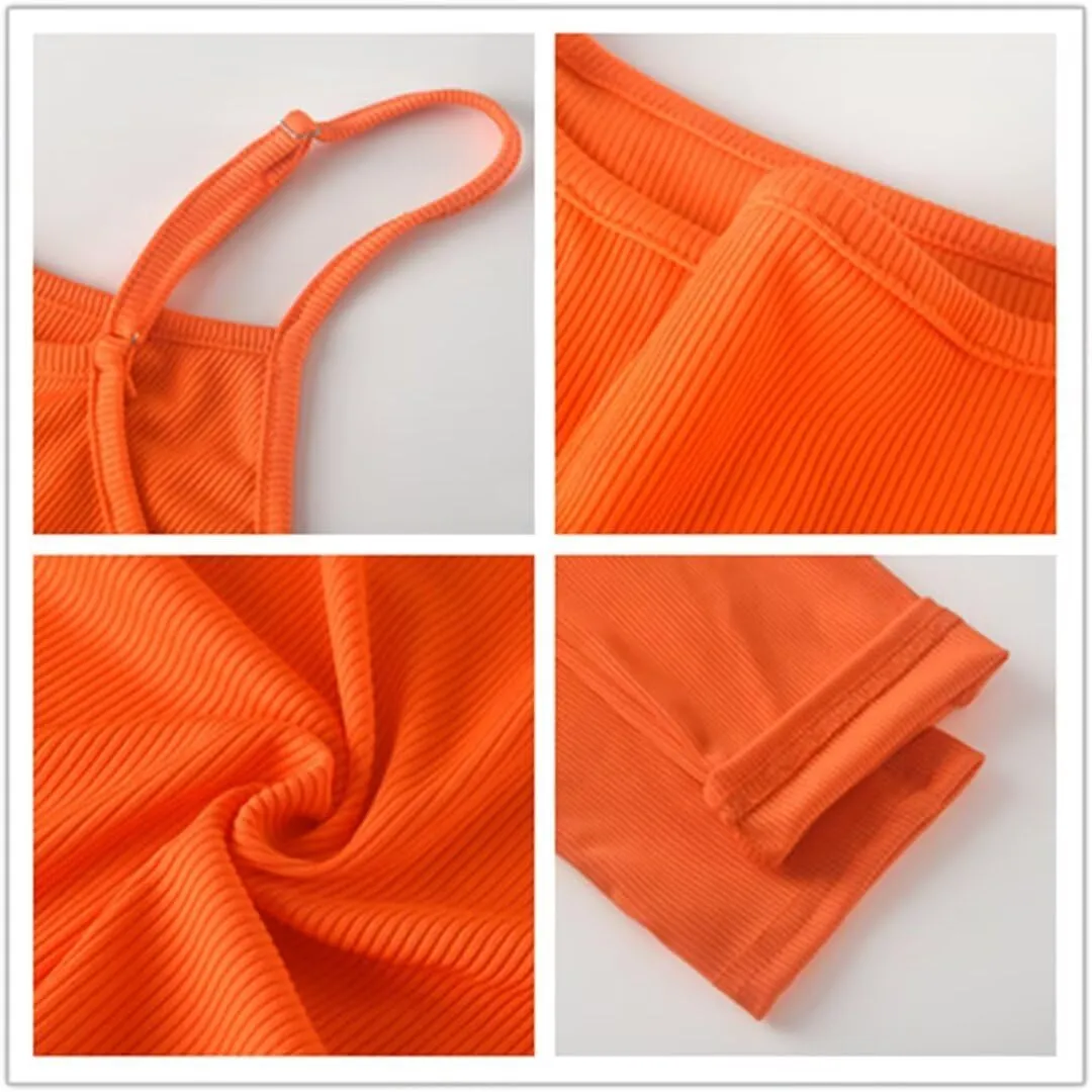 Xuan2Xuan3 Women Spaghetti Strap Bodycon Tank One Piece Jumpsuits Rompers Catsuit Unitard Bodysuit