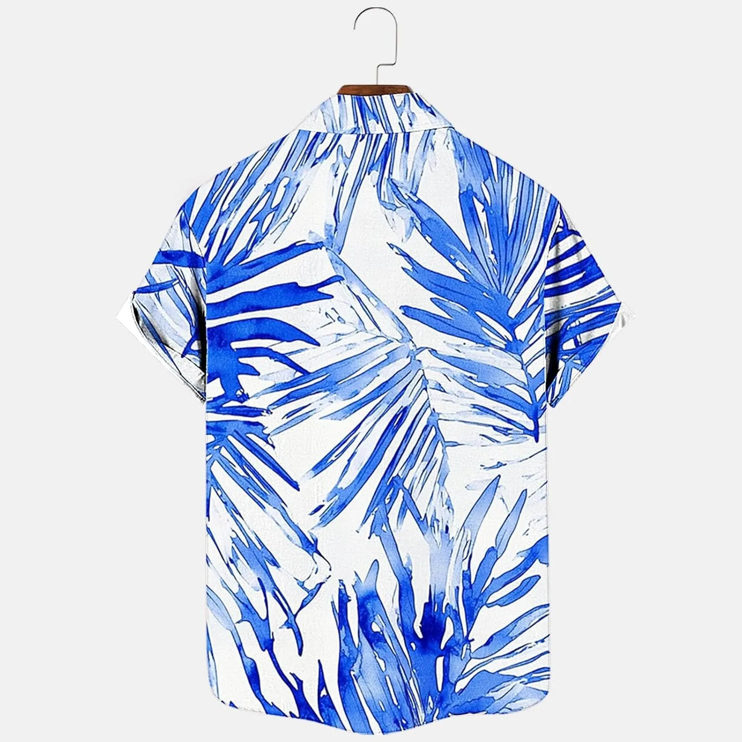 Zeiyignr Hawaiian Shirt for Men with Pocket - Short Sleeve Button Down Wrinkle-Resistant for Beach, Pool Parties, Vacation